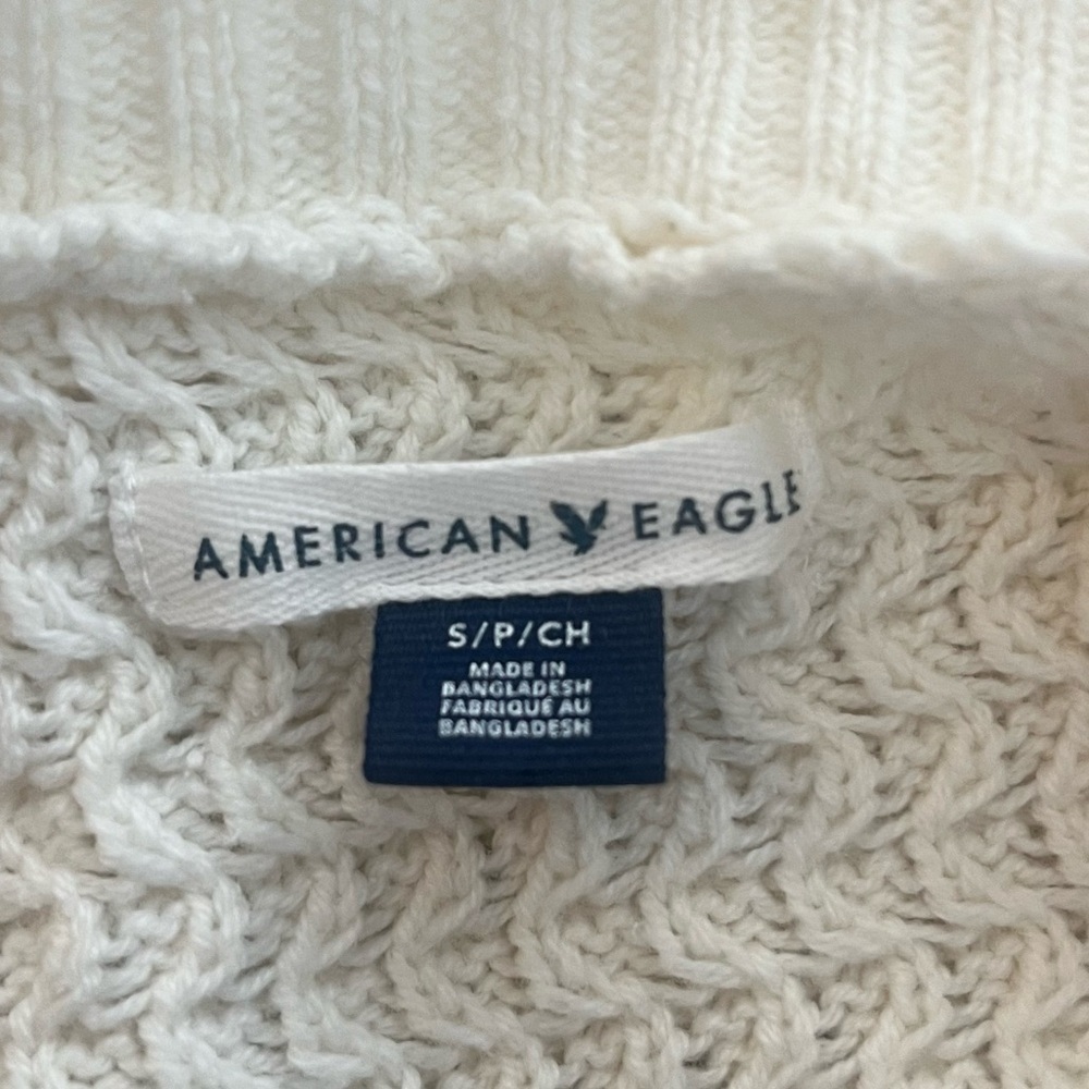 American Eagle Outfitters Knit Cardigan in Cream Size Small - Picture 5 of 6